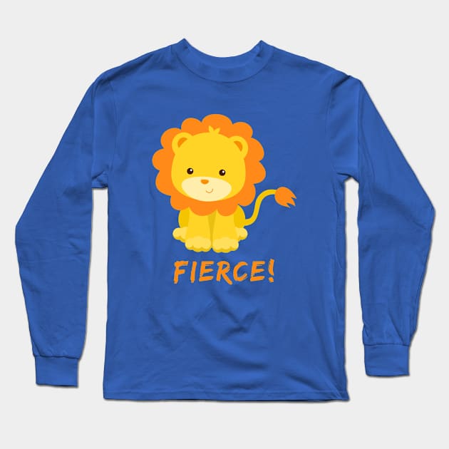 Fierce Lion Long Sleeve T-Shirt by Fit-tees